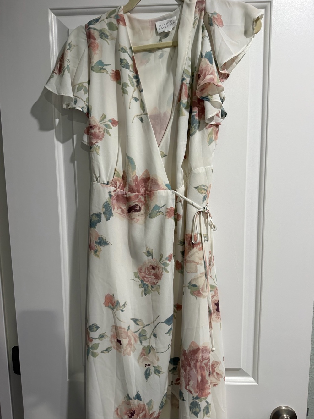 Morning Lavender Floral Maxi Dress NWOT